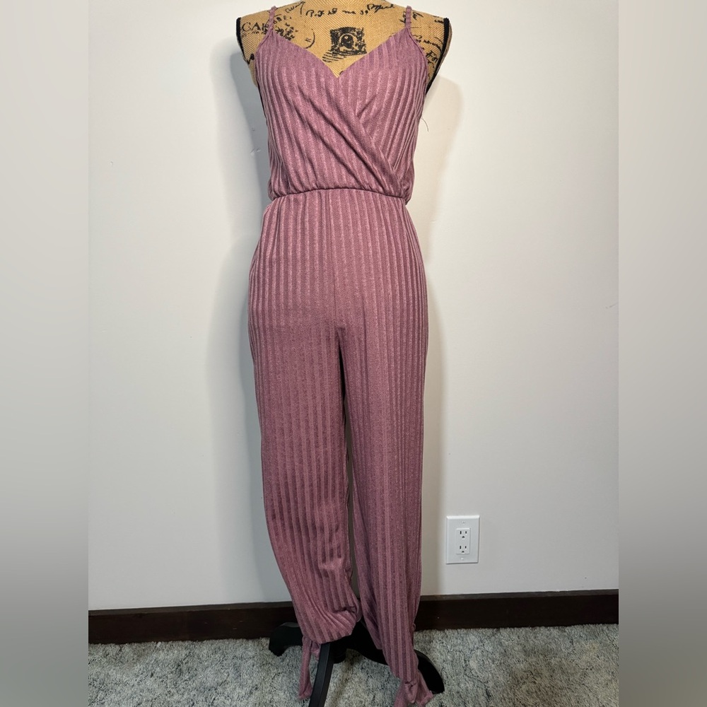Rolla Coater Pink Sleeveless Jumpsuit
